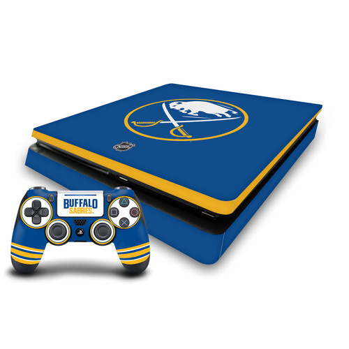 NHL Buffalo Sabres Plain Vinyl Sticker Skin Decal Cover for Sony PS4 Slim Console & Controller