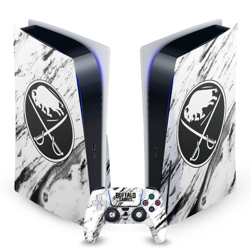 NHL Buffalo Sabres Marble Vinyl Sticker Skin Decal Cover for Sony PS5 Disc Edition Bundle