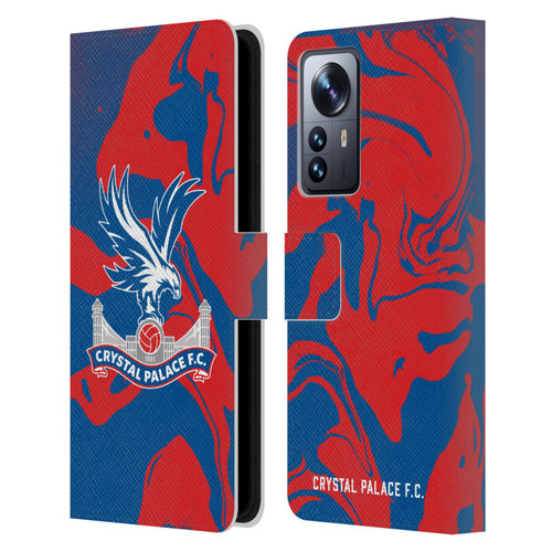 Crystal Palace FC Crest Red And Blue Marble Leather Book Wallet Case Cover For Xiaomi 12 Pro