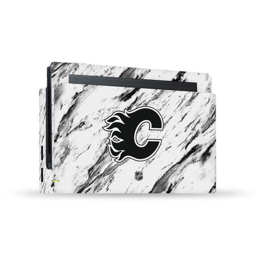 NHL Calgary Flames Marble Vinyl Sticker Skin Decal Cover for Nintendo Switch Console & Dock