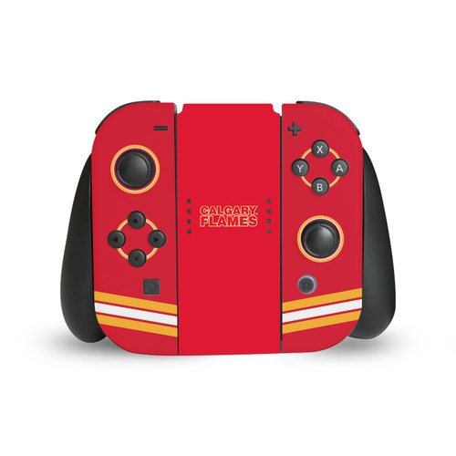 NHL Calgary Flames Oversized Vinyl Sticker Skin Decal Cover for Nintendo Switch Joy Controller