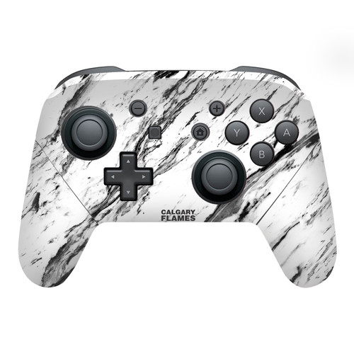 NHL Calgary Flames Marble Vinyl Sticker Skin Decal Cover for Nintendo Switch Pro Controller