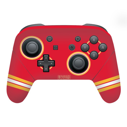 NHL Calgary Flames Oversized Vinyl Sticker Skin Decal Cover for Nintendo Switch Pro Controller
