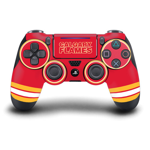 NHL Calgary Flames Oversized Vinyl Sticker Skin Decal Cover for Sony DualShock 4 Controller