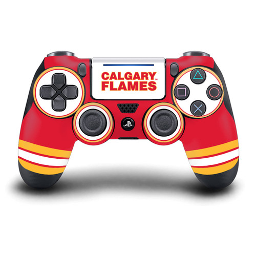 NHL Calgary Flames Plain Vinyl Sticker Skin Decal Cover for Sony DualShock 4 Controller