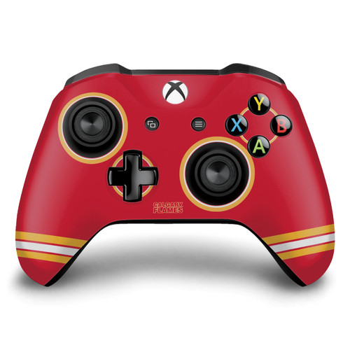 NHL Calgary Flames Oversized Vinyl Sticker Skin Decal Cover for Microsoft Xbox One S / X Controller