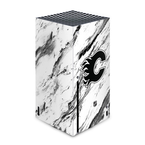 NHL Calgary Flames Marble Vinyl Sticker Skin Decal Cover for Microsoft Xbox Series X