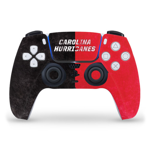NHL Carolina Hurricanes Half Distressed Vinyl Sticker Skin Decal Cover for Sony PS5 Sony DualSense Controller