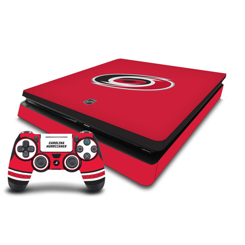 NHL Carolina Hurricanes Plain Vinyl Sticker Skin Decal Cover for Sony PS4 Slim Console & Controller