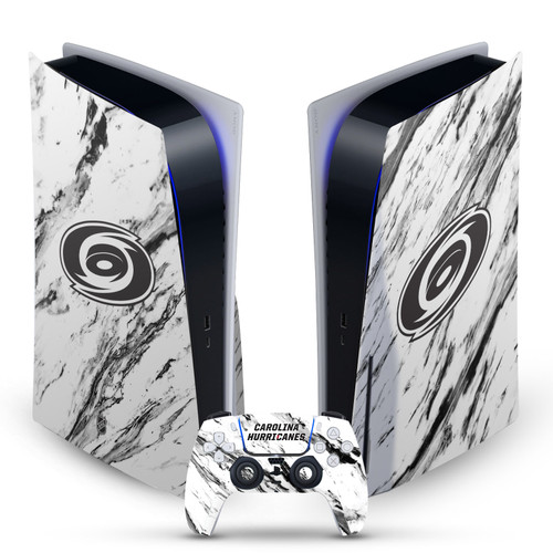 NHL Carolina Hurricanes Marble Vinyl Sticker Skin Decal Cover for Sony PS5 Disc Edition Bundle