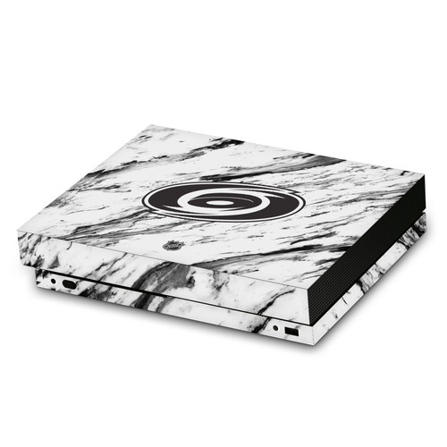 NHL Carolina Hurricanes Marble Vinyl Sticker Skin Decal Cover for Microsoft Xbox One X Console