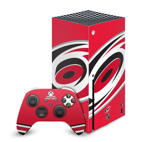 NHL Carolina Hurricanes Oversized Vinyl Sticker Skin Decal Cover for Microsoft Series X Console & Controller