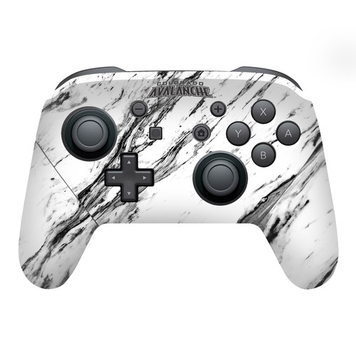 NHL Colorado Avalanche Marble Vinyl Sticker Skin Decal Cover for Nintendo Switch Pro Controller