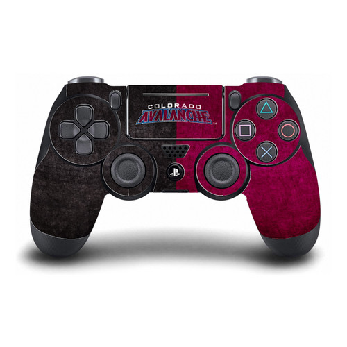 NHL Colorado Avalanche Half Distressed Vinyl Sticker Skin Decal Cover for Sony DualShock 4 Controller