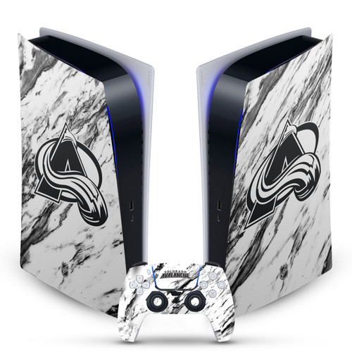 NHL Colorado Avalanche Marble Vinyl Sticker Skin Decal Cover for Sony PS5 Digital Edition Bundle