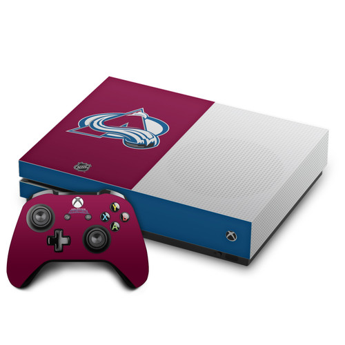 NHL Colorado Avalanche Plain Vinyl Sticker Skin Decal Cover for Microsoft One S Console & Controller