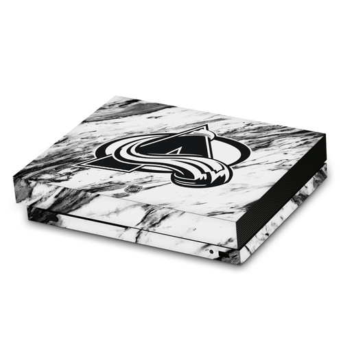 NHL Colorado Avalanche Marble Vinyl Sticker Skin Decal Cover for Microsoft Xbox One X Console