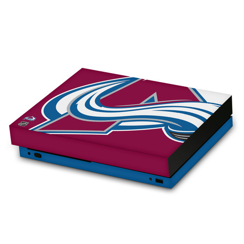 NHL Colorado Avalanche Oversized Vinyl Sticker Skin Decal Cover for Microsoft Xbox One X Console