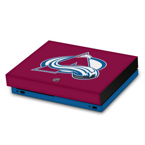 NHL Colorado Avalanche Plain Vinyl Sticker Skin Decal Cover for Microsoft Xbox One X Console