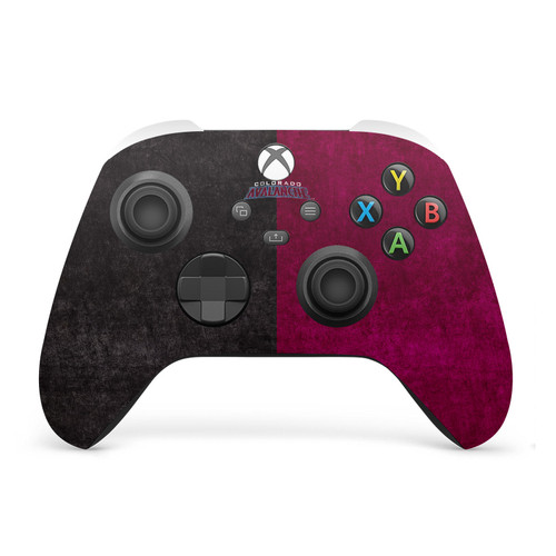 NHL Colorado Avalanche Half Distressed Vinyl Sticker Skin Decal Cover for Microsoft Xbox Series X / Series S Controller