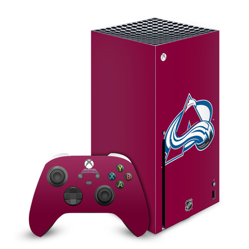 NHL Colorado Avalanche Plain Vinyl Sticker Skin Decal Cover for Microsoft Series X Console & Controller