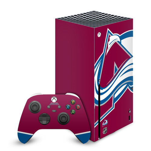 NHL Colorado Avalanche Oversized Vinyl Sticker Skin Decal Cover for Microsoft Series X Console & Controller