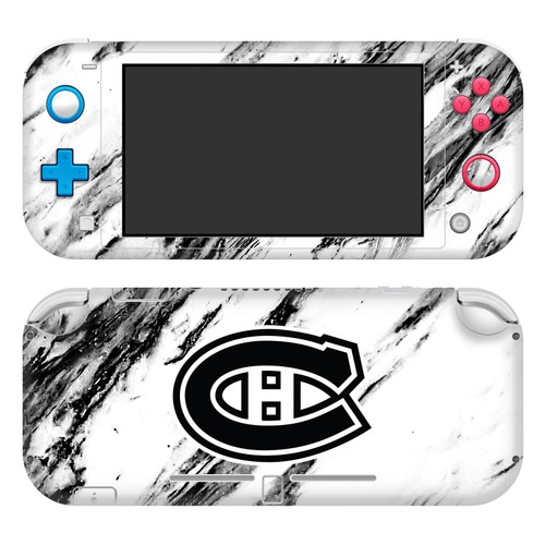 NHL Montreal Canadiens Marble Vinyl Sticker Skin Decal Cover for Nintendo Switch Lite