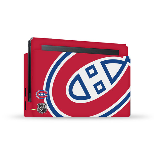 NHL Montreal Canadiens Oversized Vinyl Sticker Skin Decal Cover for Nintendo Switch Console & Dock