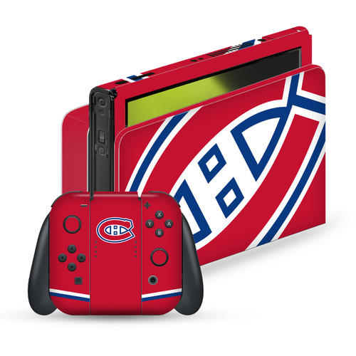 NHL Montreal Canadiens Oversized Vinyl Sticker Skin Decal Cover for Nintendo Switch OLED