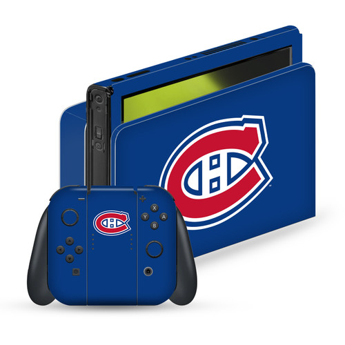 NHL Montreal Canadiens Plain Vinyl Sticker Skin Decal Cover for Nintendo Switch OLED