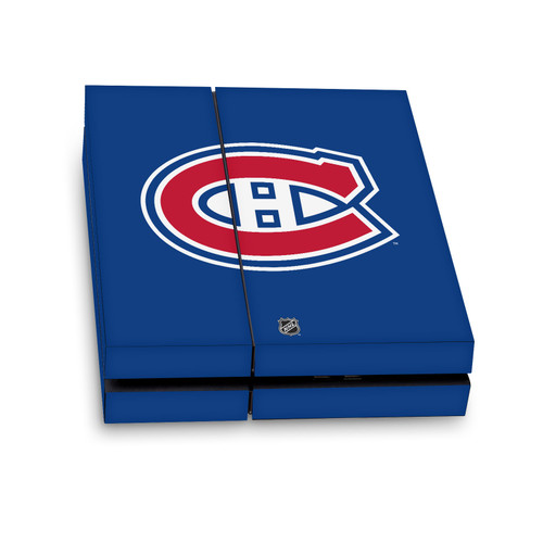 NHL Montreal Canadiens Plain Vinyl Sticker Skin Decal Cover for Sony PS4 Console