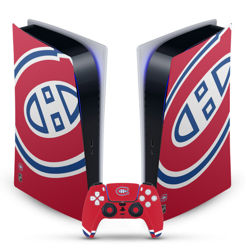 NHL Montreal Canadiens Oversized Vinyl Sticker Skin Decal Cover for Sony PS5 Digital Edition Bundle