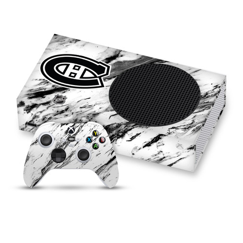 NHL Montreal Canadiens Marble Vinyl Sticker Skin Decal Cover for Microsoft Series S Console & Controller