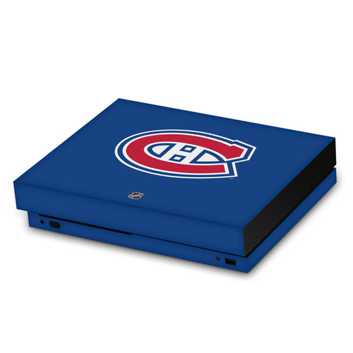 NHL Montreal Canadiens Plain Vinyl Sticker Skin Decal Cover for Microsoft Xbox One X Console