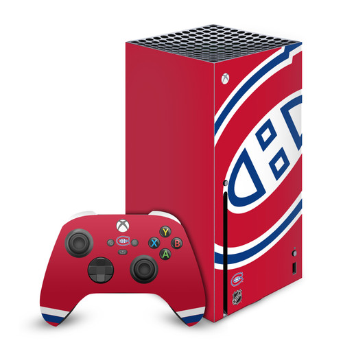 NHL Montreal Canadiens Oversized Vinyl Sticker Skin Decal Cover for Microsoft Series X Console & Controller