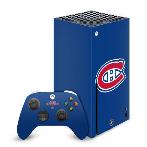 NHL Montreal Canadiens Plain Vinyl Sticker Skin Decal Cover for Microsoft Series X Console & Controller