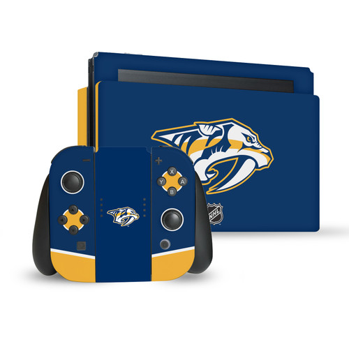 NHL Nashville Predators Plain Vinyl Sticker Skin Decal Cover for Nintendo Switch Bundle