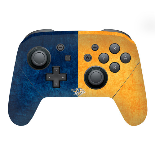 NHL Nashville Predators Half Distressed Vinyl Sticker Skin Decal Cover for Nintendo Switch Pro Controller