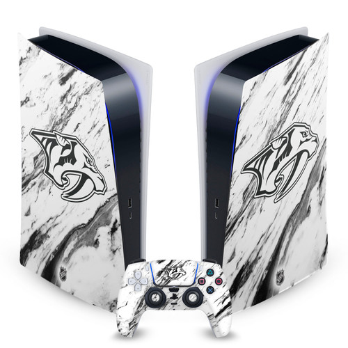 NHL Nashville Predators Marble Vinyl Sticker Skin Decal Cover for Sony PS5 Digital Edition Bundle