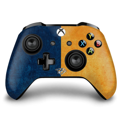 NHL Nashville Predators Half Distressed Vinyl Sticker Skin Decal Cover for Microsoft Xbox One S / X Controller