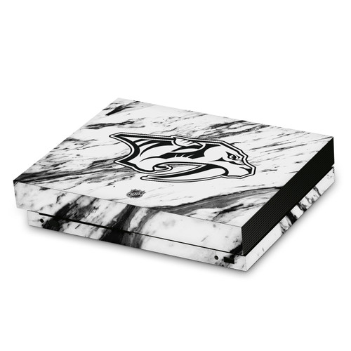 NHL Nashville Predators Marble Vinyl Sticker Skin Decal Cover for Microsoft Xbox One X Console