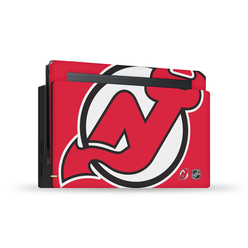 NHL New Jersey Devils Oversized Vinyl Sticker Skin Decal Cover for Nintendo Switch Console & Dock