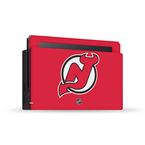 NHL New Jersey Devils Plain Vinyl Sticker Skin Decal Cover for Nintendo Switch Console & Dock
