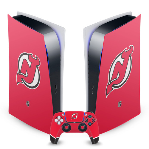 NHL New Jersey Devils Plain Vinyl Sticker Skin Decal Cover for Sony PS5 Digital Edition Bundle