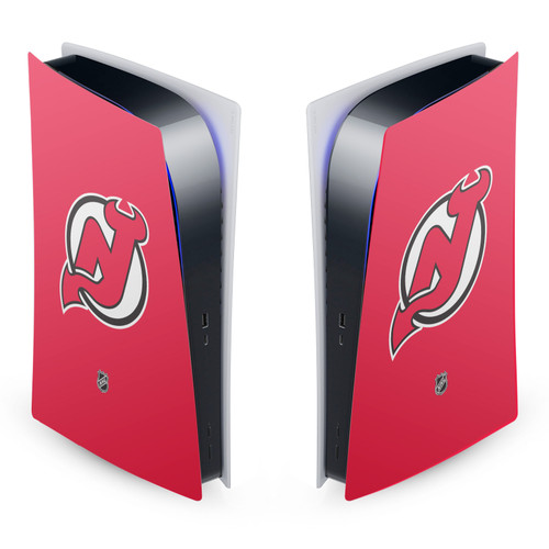 NHL New Jersey Devils Plain Vinyl Sticker Skin Decal Cover for Sony PS5 Digital Edition Console