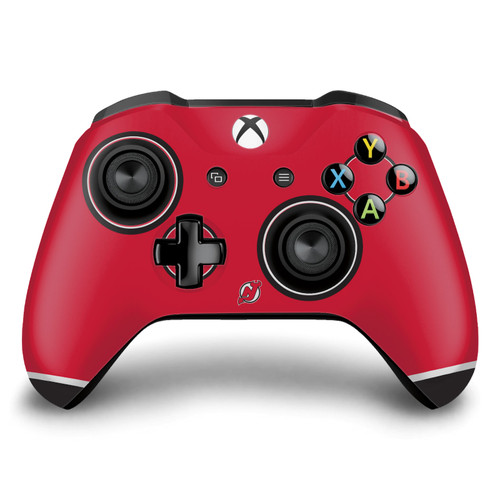 NHL New Jersey Devils Plain Vinyl Sticker Skin Decal Cover for Microsoft Xbox One S / X Controller