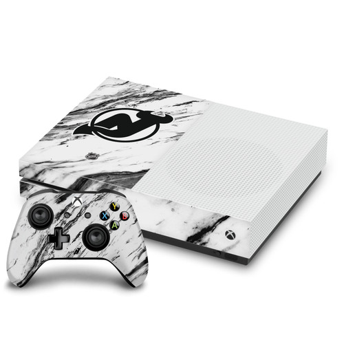 NHL New Jersey Devils Marble Vinyl Sticker Skin Decal Cover for Microsoft One S Console & Controller