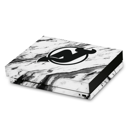 NHL New Jersey Devils Marble Vinyl Sticker Skin Decal Cover for Microsoft Xbox One X Console