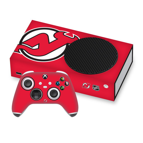 NHL New Jersey Devils Oversized Vinyl Sticker Skin Decal Cover for Microsoft Series S Console & Controller