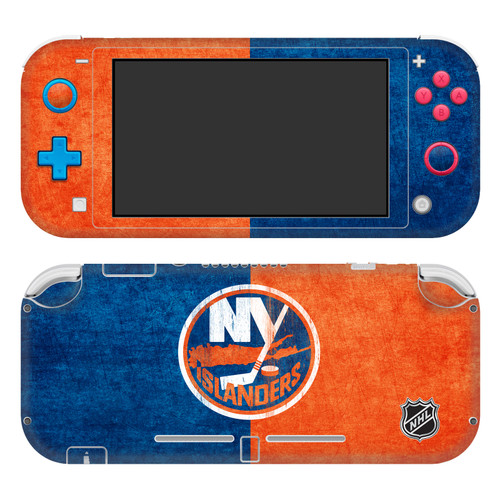 NHL New York Islanders Half Distressed Vinyl Sticker Skin Decal Cover for Nintendo Switch Lite